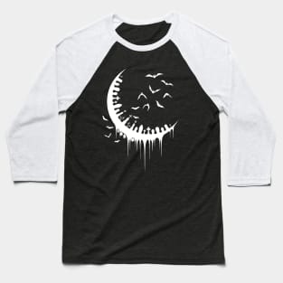 Cemetery Moon Baseball T-Shirt